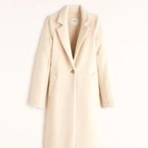 Calf-Length Wool-Blend Coat